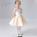 Simple Scoop Knee Length Sashes Bow Stain Tulle Fleurs Girl Dresses Wedding